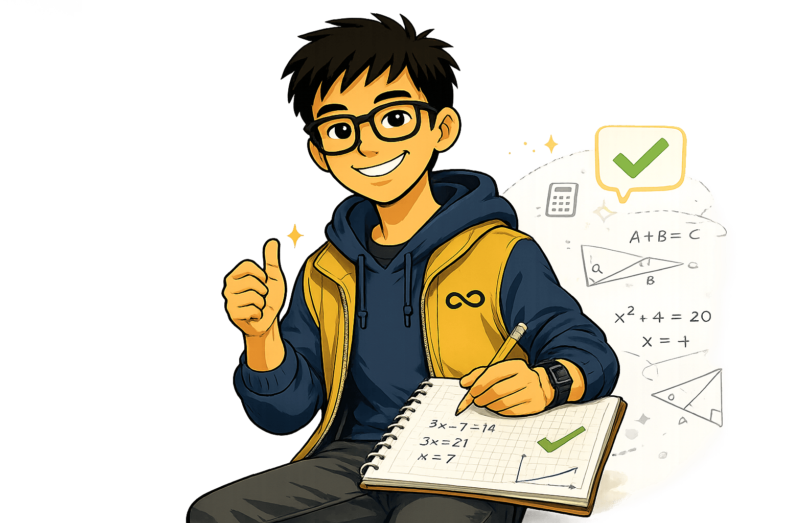 An Infinity tutoring student